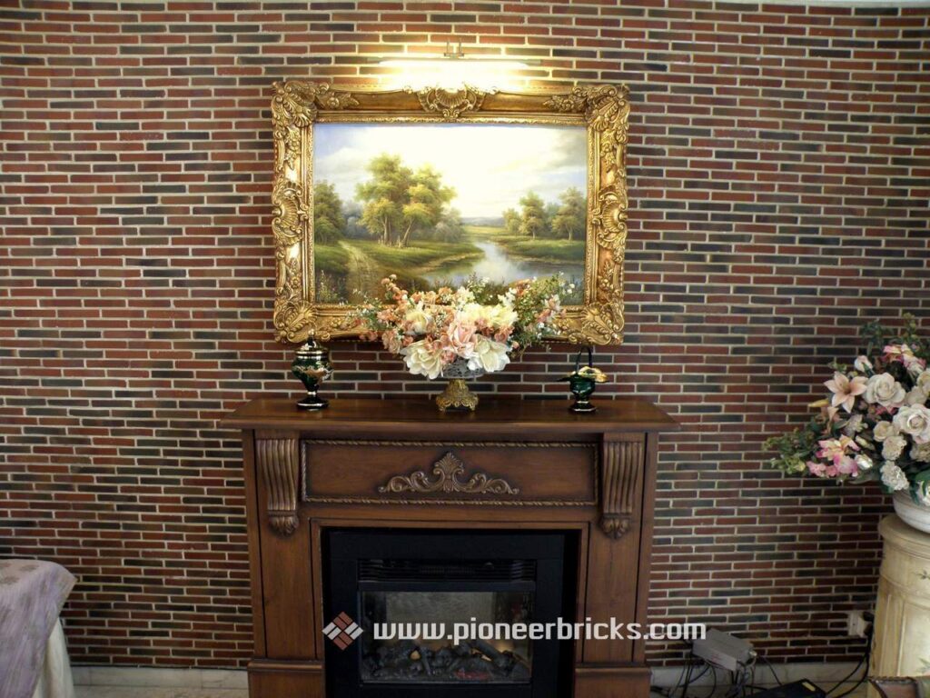Pioneer brick tiles for wall: Sleek series in terracotta-antique