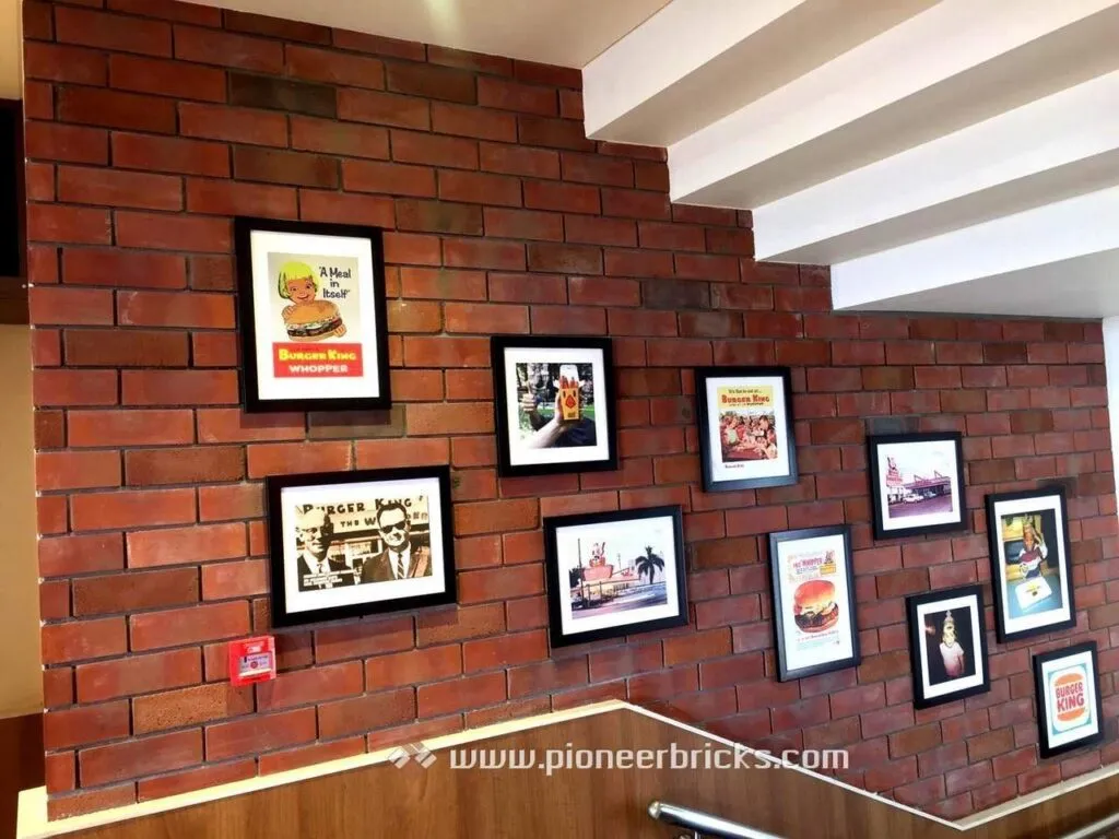Pioneer cladding brickwork: Red Oak series in textured