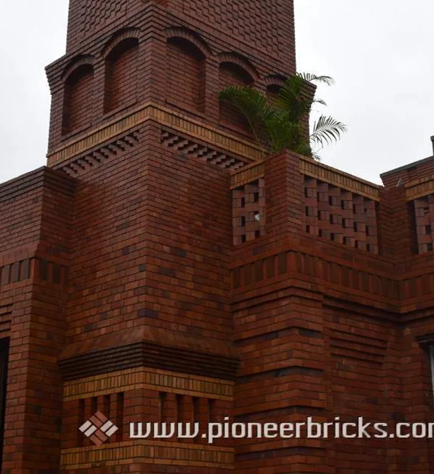 Kerala house models and English bond products by Pioneer Bricks