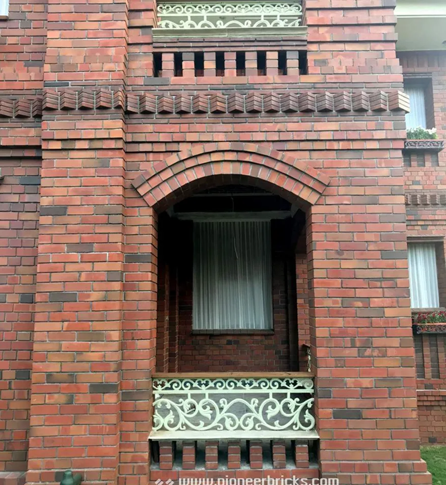 Pioneer residential: Machine Brick series in terracotta-antique