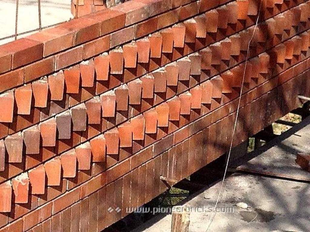 Pioneer machine bricks: Machine Brick series in terracotta-antique