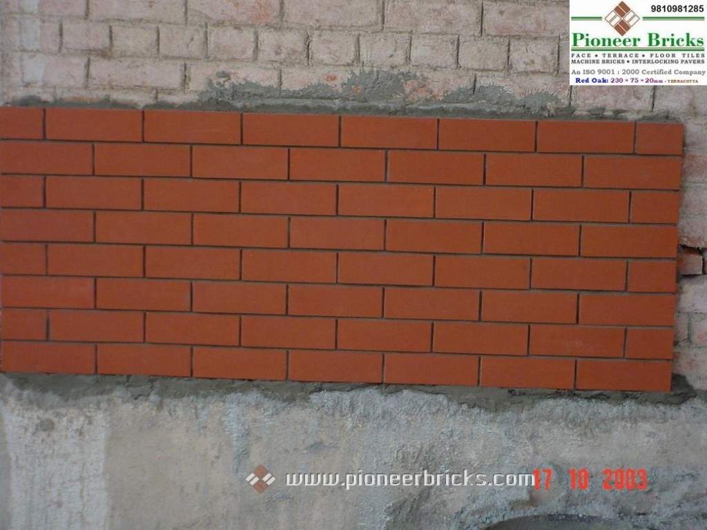 Red Oak Bricks in natural Terracotta shades